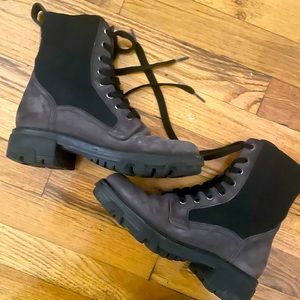 Rag & Bone Shiloh Asphalt Suede Combat boots